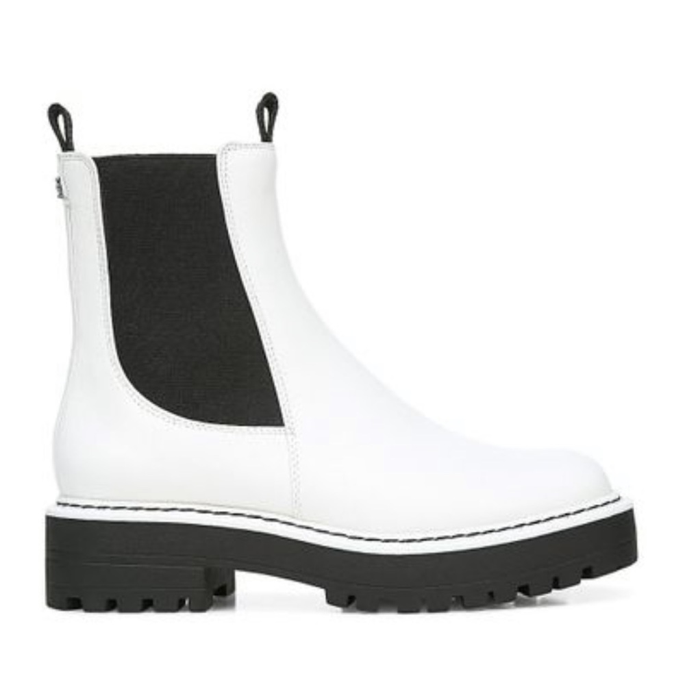 Sam Edelman lug sole boots in white size 9.5 women.